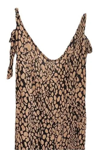 Urban Renewal Animal Print Jumper Romper Tan Black Size Small