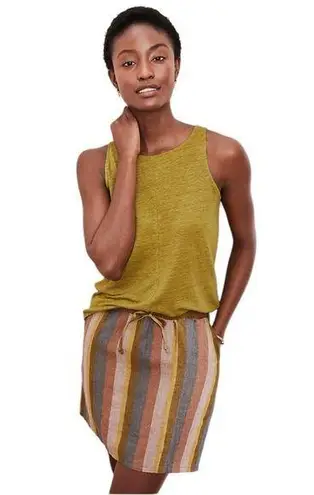 Garnet Hill essential linen pull on skirt