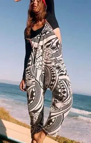 FP Movement Hot Shot Printed Onesie Padma Black Combo Size Medium