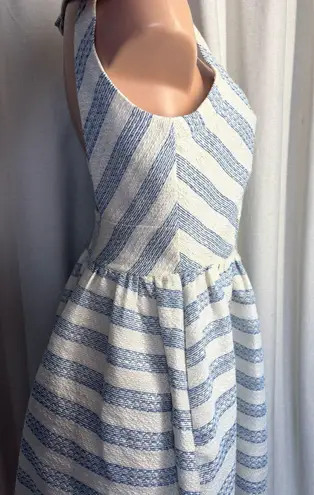 Line and Dot Kelly Dress in Sky Stripe