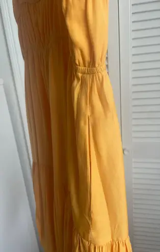 “And Now This” Cutout Sun Dress Gold
