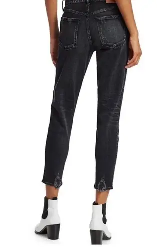 Moussy vintage SAAB black slightly intentionally distressed black denim size 27