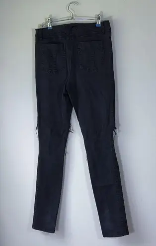 Tripp NYC Ripped Distressed High Rise Black Skinny Jeans Size 30 11 Goth Punk