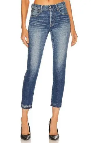 NWT Moussy Vintage Clarence Skinny in Blue Release Fray Hem Stretch Jeans 25