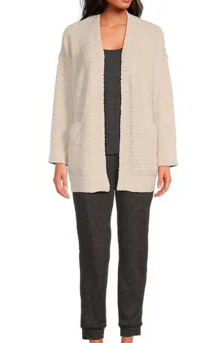 Barefoot Dreams • CozyChic® Boucle Welt Pocket Cardigan Ivory Cream Almond