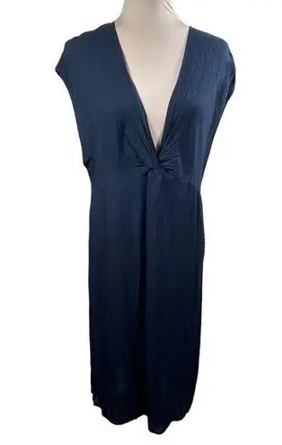 Kona Sol New Cap Sleeve Swimsuit Coverup V-Neck Twist Front Size M Medium