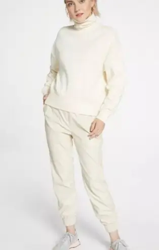 Calia Cream Faux Leather Jogger Pants Sz.XL