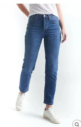 DU/ER Performance Denim High Rise Skinny Jeans Womens 25x36 Dark Stone Stretchy Blue Size 26
