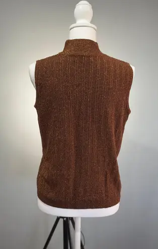 Amanda Smith CLEARANCE! Brown VINTAGE Shimmer Top Size M Like New
