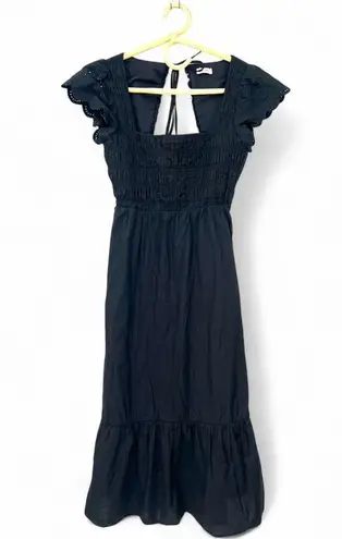 Jason Wu | S | Midi Dress Ruffle Tiered Eyelet Flutter Sleeve Sundress Smocked