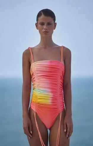 Baobab Ancla One Piece Bathing Suit Multicolor Salpicón Womens Size XS Pink