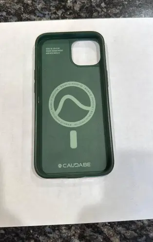 Caudabe iPhone 14 Phone Case Green