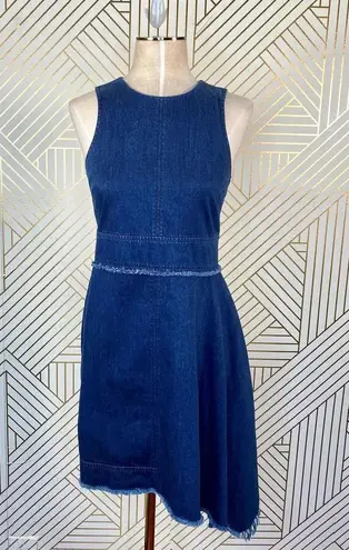 N/Nicholas Denim Flare Side Sleeveless Dress Blue Size 2