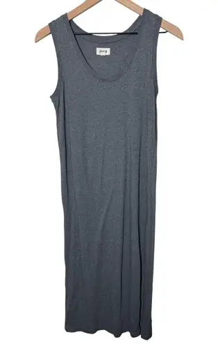 Pact Softspun Gray Tank Dress Midi Dress XS Organic Cotton Side Slits Casual