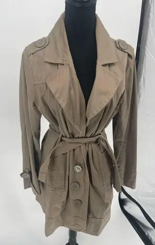 Women's trenchcoat extra large tan missing two buttons Brown Size XL