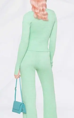 Polo New REMAIN Bastina Knit Long Sleeve Top, RM1327 Green Size 42 New w/Tag