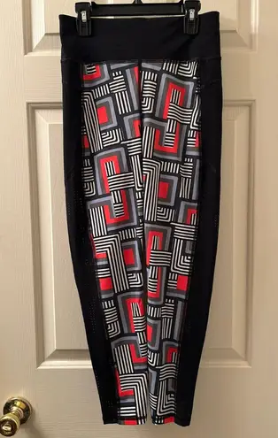 Sweaty Betty Zero Gravity 7/8 Leggings 23” Size Small Geometric Print Black - Image 1