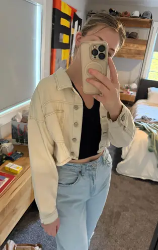 Ashley-Vintage Charm Cropped Jean Jacket