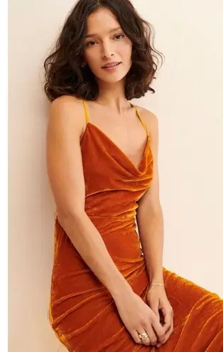 Adelyn Rae Zana Cowl Neck Velvet Slipdress Size L