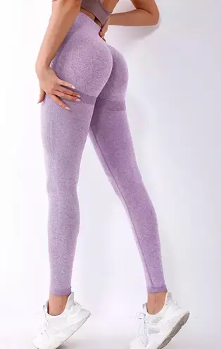 Brazilian butt lift up work out legging Purple Size M