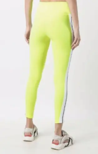 Palm Angels Side Stripe Logo Track Leggings Fluorescent Yellow Size S