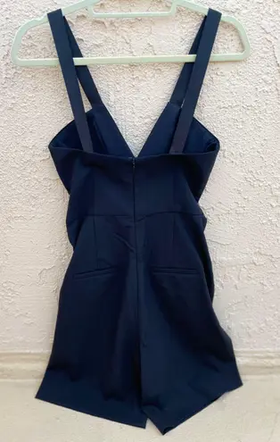 Dion Lee Tux black crepe playsuit romper jumpsuit size US 6 small