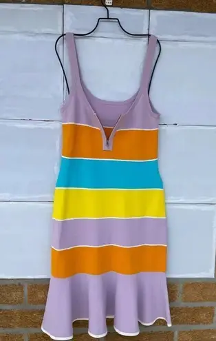 Tanya Taylor Noreen Colorblock Dress large