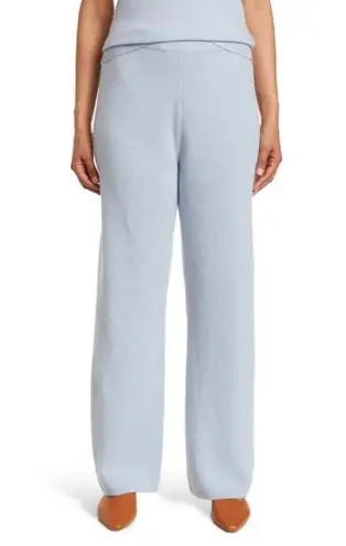 St. John ππ Wool Blend Pants Elasticized Waist Periwinkle Melange Blue XL NWOT