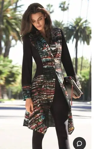 Joseph Ribkoff Duster/Sweater/Coat Polyester Spandex EUC Sz 6 Long Sleeves