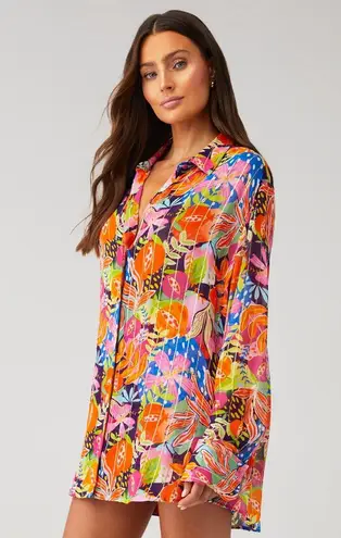 Rococo Sand Plum Shirt size Large button down metallic Retrofete fashion pass Red