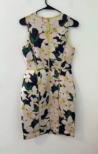 J.Crew  floral print neoprene scuba material sheath dress size 2