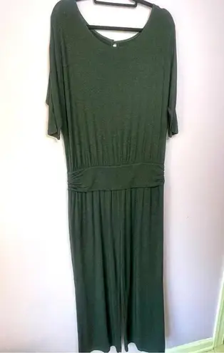 Soft Surroundings  Toujours Jumpsuit Wide Leg Soft Stretch Jersey Knit Large