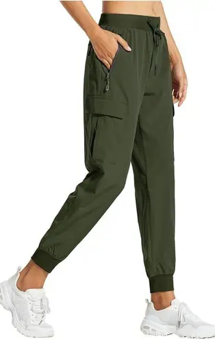 NWT Olive Cargo Jogger Pants Water Resistant UPF 50+ Outdoor Hiking Casual XXXL Green Size undefined
