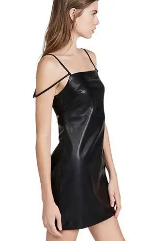 NWT Jonathan Simkhai Jeslyn Vegan Leather Bandeau Mini Dress Size 2