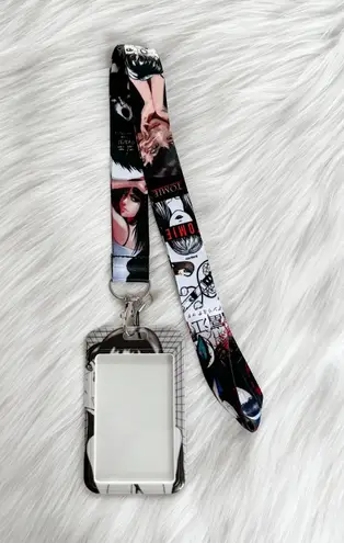 Tomie Junji Ito lanyard with Id/ card holder Black