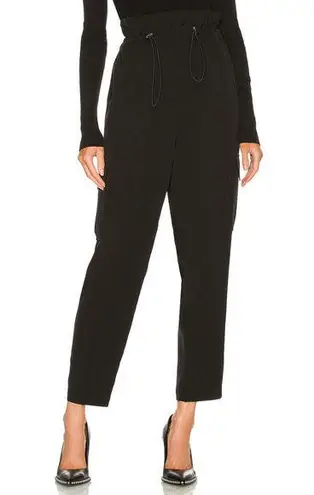 H:ours Black Baggy Paperbag Cargo Pants XS Streetwear Revolve Ankle $178 NEW