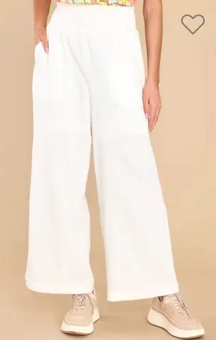 Be cool Red Dress Boutique All Under Control Cotton Gauze Pants Ivory White M