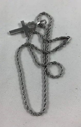 Lexico Fashion Silver plated 18” Ankh cross Necklace