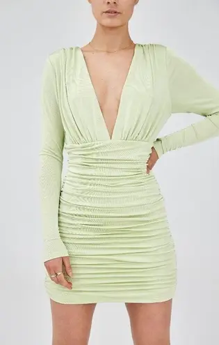 Finders Keepers mint ruching dress Size US 4
