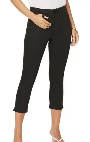 NYDJ Ami skinny black wash crop Jean size 10 petite Color