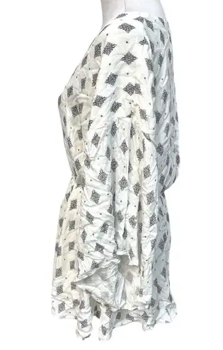 Dress Forum Patterned Romper White Black Size Large