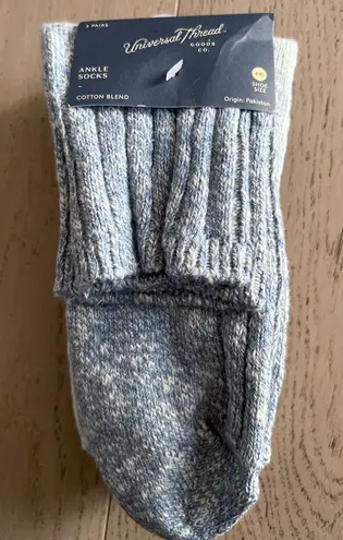 Universal Threads Universal Thread Blue and Gray Ankle Socks - Image 1
