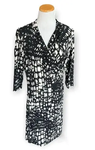 Coldwater Creek Womens  Abstract Wrap Shift Dress - Sz M 10/12