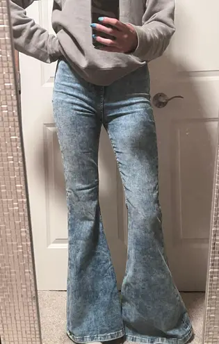 Forever 21 High Top-Rise Flare Jeans