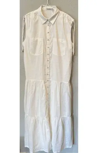 Mon Renn Harriet Midi Dress Size US/Medium White
