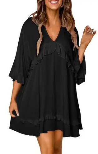 Beach Cover Up Black Coverup