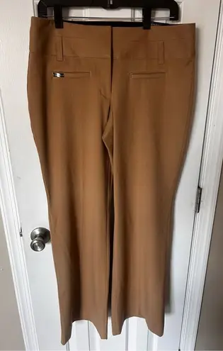 EXPRESS  Brown tan plants size 10 R flair low cut new with tags - Image 1