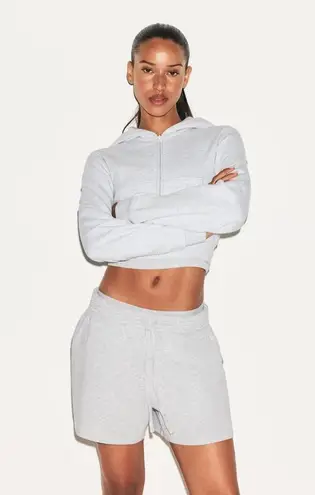 SKIMS Cotton Jersey Classic Short in Light Heather Grey, Size Small