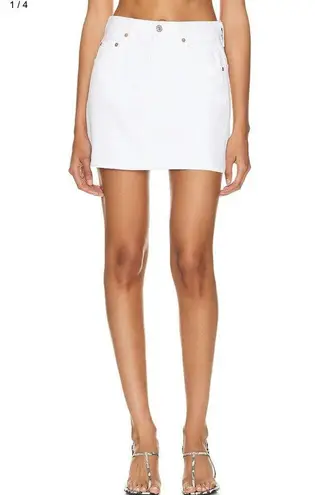 Citizens of Humanity  BEATNIK MINI SKIRT Cocos White Size 28 3166C-1248