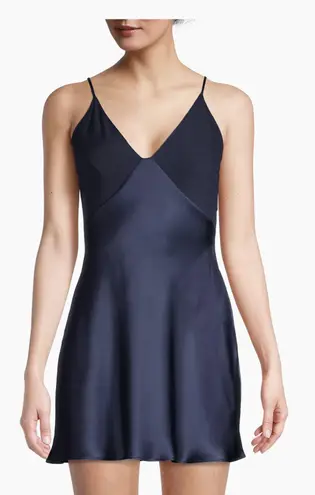 Natori Essentials Satin Chemise Navy